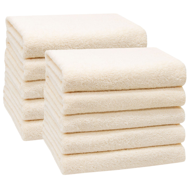 Midweight Hand Towel, Cream