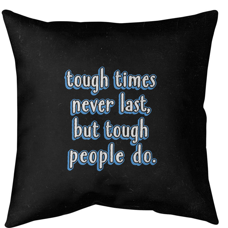 Reversible Throw Pillow, 40" x 40", Blue