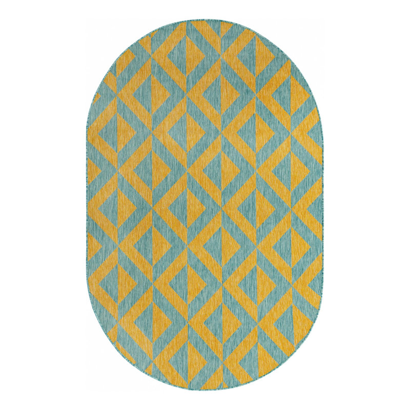 Jill Zarin Napa Indoor/Outdoor Rug, Oval 5'3" x 8'