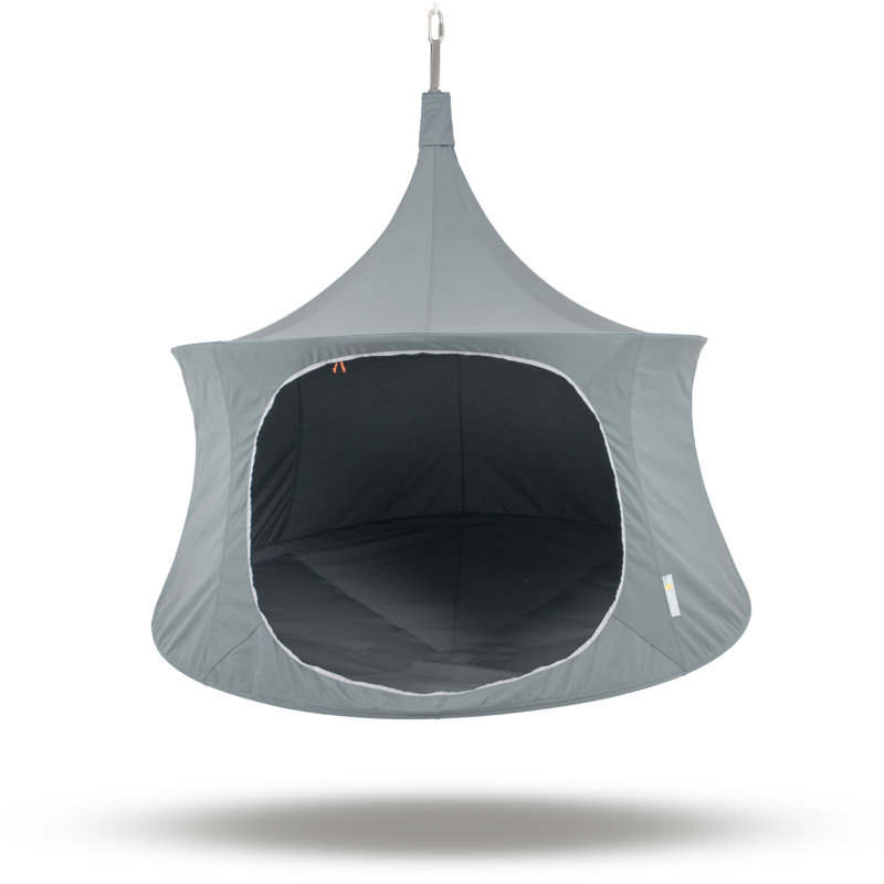 2 Person Chair Hammock, 72" H x 72" W x 72" D, Graphite
