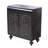 Art Accent Cabinet With 2 Doors, Sideboard Buffet Cabinet with Storage, Distressed Decorative Storage Cabinet With Embossed Pattern For Entryway Living Room Dining Room, Black