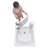 Ella Front Entry 32"x40" Acrylic Air and Hydro Massage and Heated Seat Walk-In Bathtub with Right Outward Swing Door, 2 Piece Fast Fill Faucet, 2" Drain