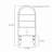 Modern simple multi-functional arch bookcase