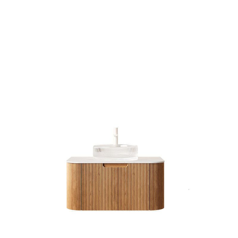 Wall Mounted Single Double With Glass Top