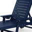 Chaise longue d'extérieur inclinable en poly avec roues et porte-gobelet Brighton (ensemble de 2)-120837544-120881935