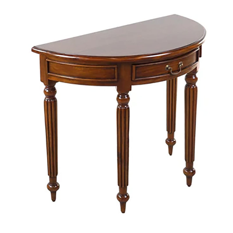 85cm Solid Wood Top Console Table