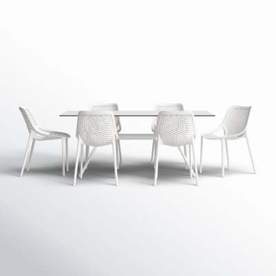 Farrah Rectangular 6 - Person Dining Set
