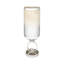Vase décoratif en verre avec base en métal et en aluminium avec un design circulaire moderne-1520097856