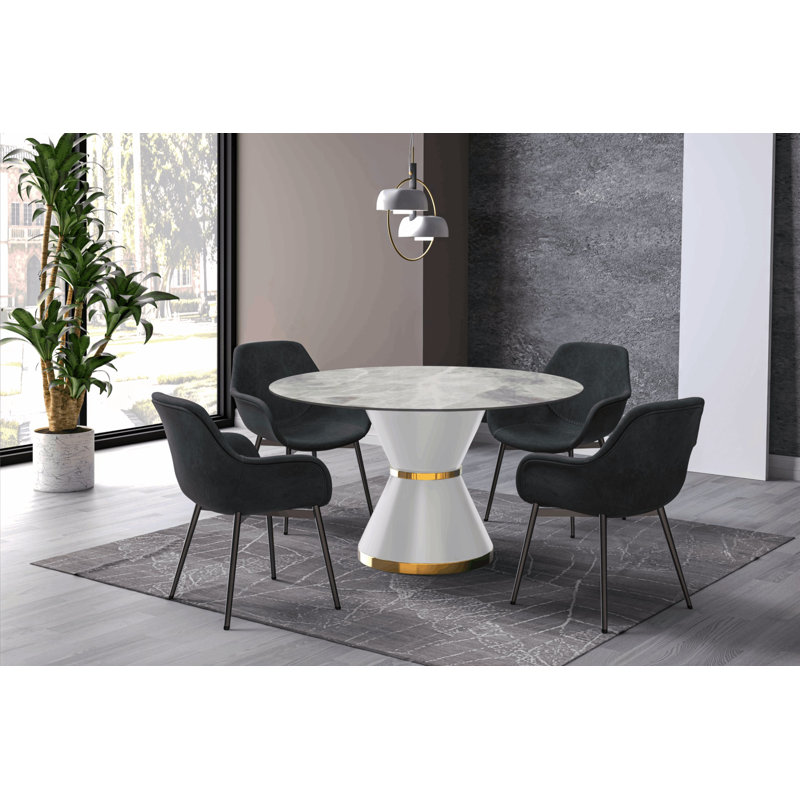 Table de salle à manger Prynn Series, Gris clair