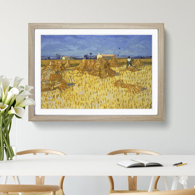 Corn Harvest in Province by Vincent Van Gogh - Picture Frame Painting