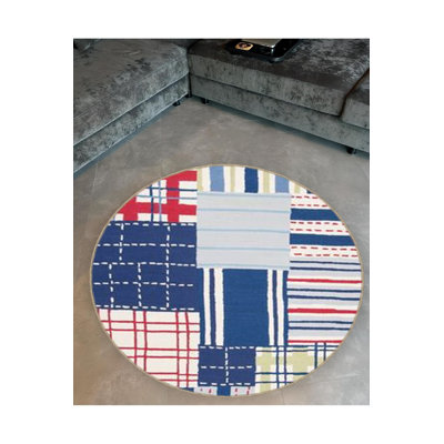 Tapis rond lavable à la machine