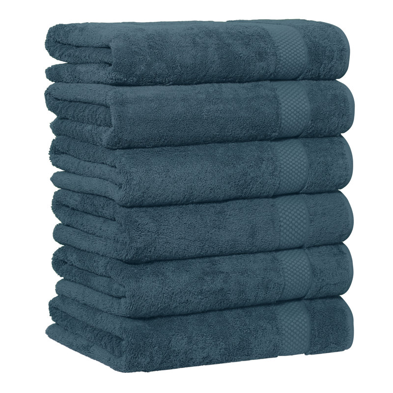 STARLIGHT 100% Turkish Cotton Terrycloth Bath Towels, Deep Blue