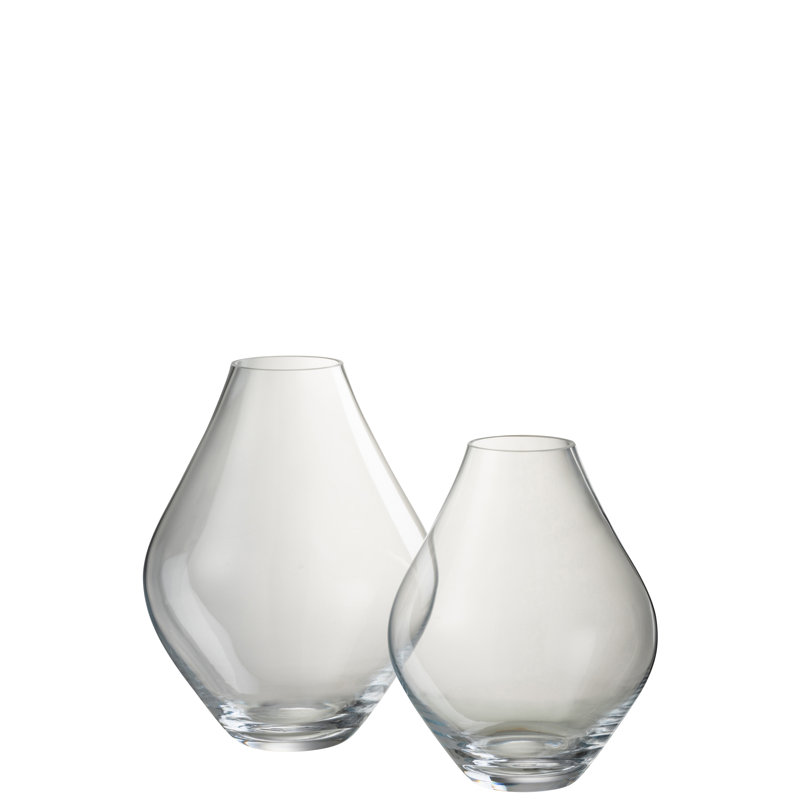 Eleonore Glass Table Vase 1, 24cm H x 19cm W x 19cm D