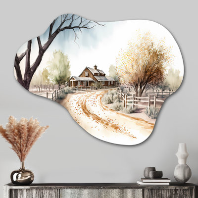 Welcome To The Ranch - Reproduction d'art asymétrique en métal sur plage, nuage traditionnel