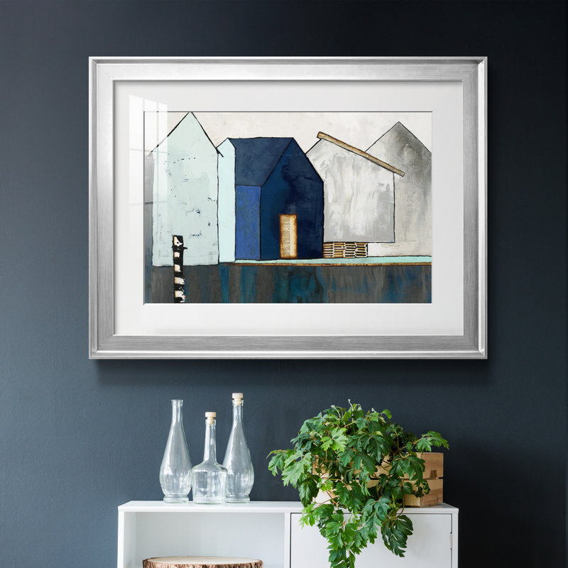 «Empty Village», reproduction sur toile encadrée, H 22,5 po x l 30,5 po x P 1,5 po, Encadrement argenté