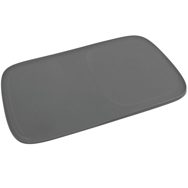 Tovolo Charcoal Plastic Hi-Low Cutting Board