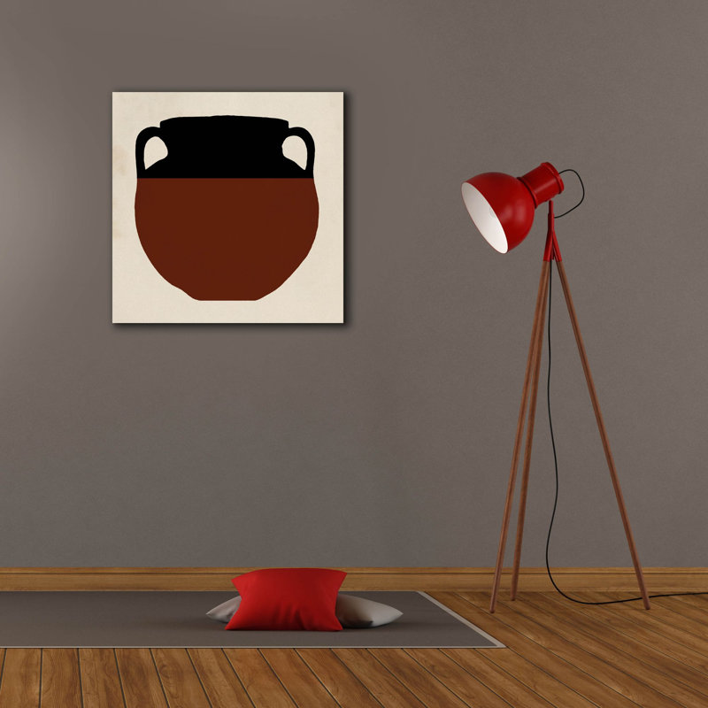 «Clay Pot 1» par Chariklia Zarris, art mural sur toile, 26 po x 26 po