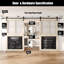 Portes de grange non assemblées et finies de style tableau noir 42 po x 84 po Homacer Tinsmith-129303501