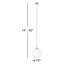 Luminaire suspendu sphère 1 lumière Kavneet