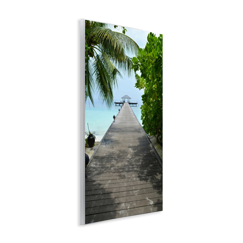 Plaque murale de palmier avec abat-jour, design LSR Design Studio, H 15 po x l 10 po