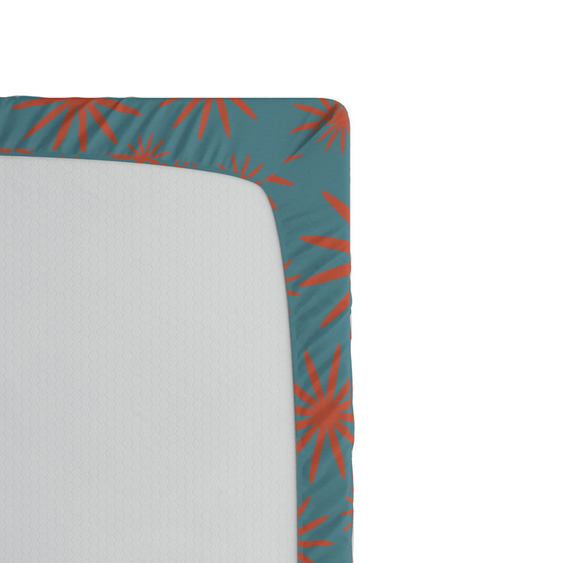 Floral Microfiber Patterned Fitted Sheet, Twin XL Fitted Sheet