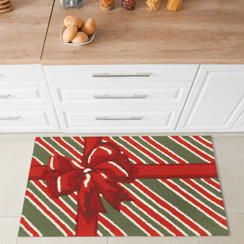 Artesia No Pattern And Not Solid Color Polyester Kitchen Mat, 30" W x 48" L