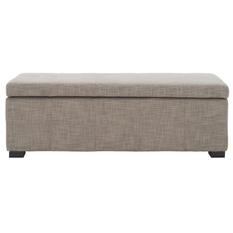 Maiden Upholstered Storage Bench, Stone