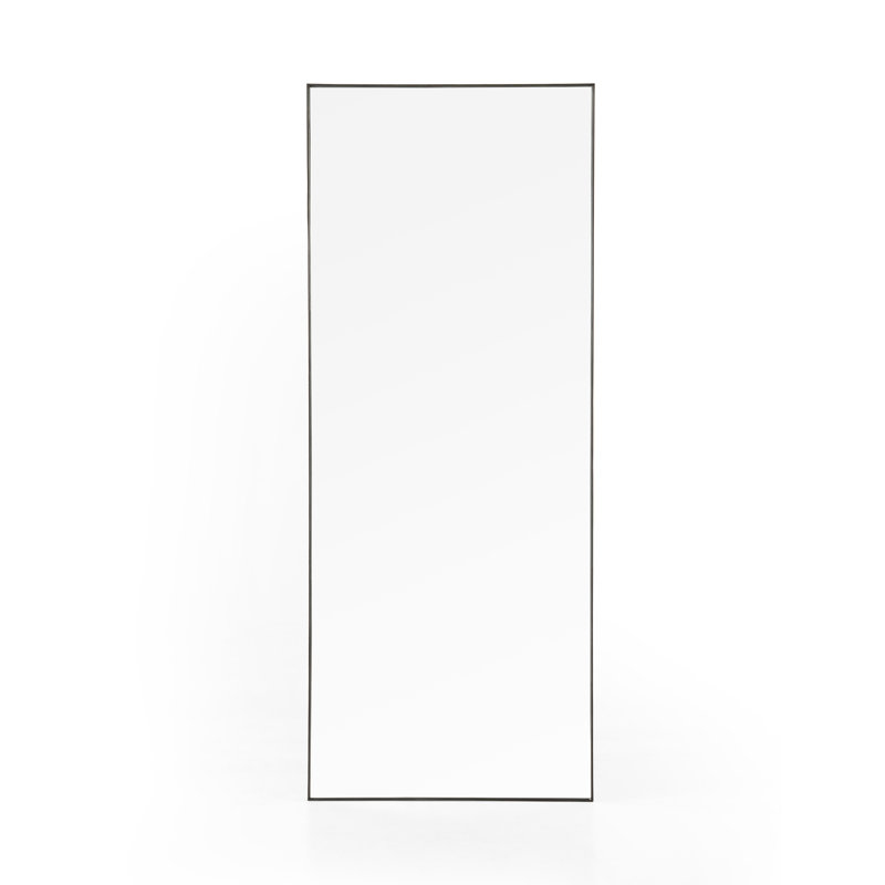 Bellvue Rectangle Metal Mirror, Black