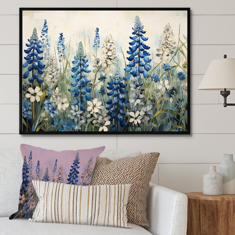 Élégant bonnet bleu et beige Meadow I, H 24 po x l 32 po x P 1 po, Noir