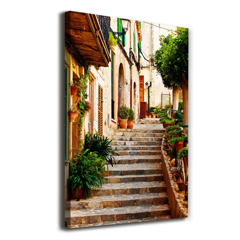 Streets In Spain - Wrapped Canvas Print
