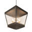 Luminaire suspendu carré 10 lumières
