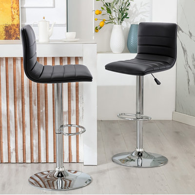 Ensemble de 2 tabourets de bar Pu