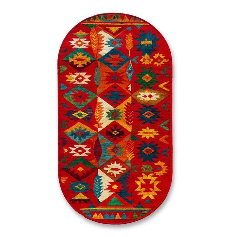 Tapis tissé à la main Mosso, 2' x 2'11"