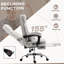 Chaise de bureau avec polyester, pivotante, soutien lombaire, massage, hauteur réglable, appui-tête, repose-pieds-949635769