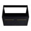 Meuble-lavabo mural de 30 po avec lavabo, style châtaignier noir, porte silencieuse en résine à bords épais, armoire moderne de 30 po, finition, charnière silencieuse, rangement-874552408