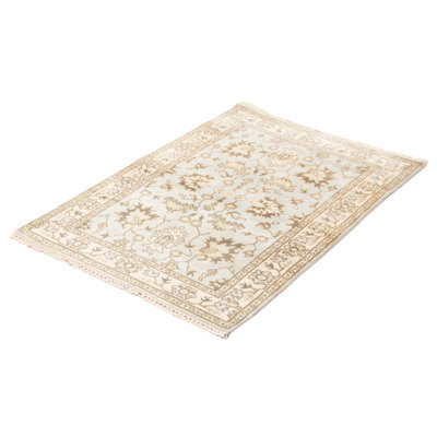 One-of-a-Kind 4'1" X 5'9" New Age Wool Area Rug in Blue