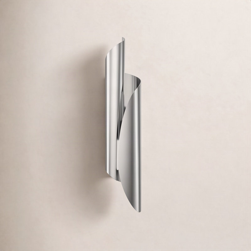 Parducci Corner Wall Light, Polished Nickel