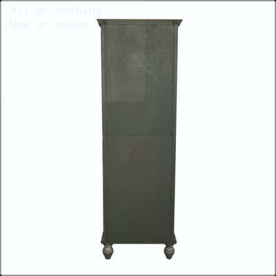 Grande armoire de rangement étroite avec porte en verre Farmhouse - H 59,05 po