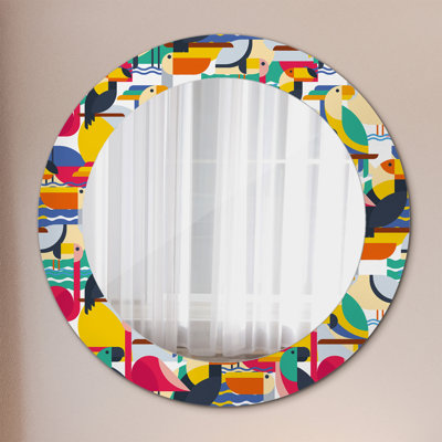 Huldar Glass Flat Wall Mirror