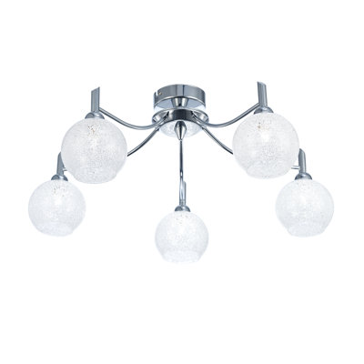 Bleadon Glass Semi Flush Mount