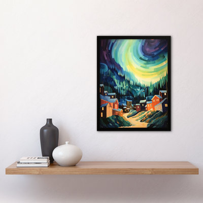 Northern Lights Over Dawson City Yukon Territory Canada - Single Picture Frame Print