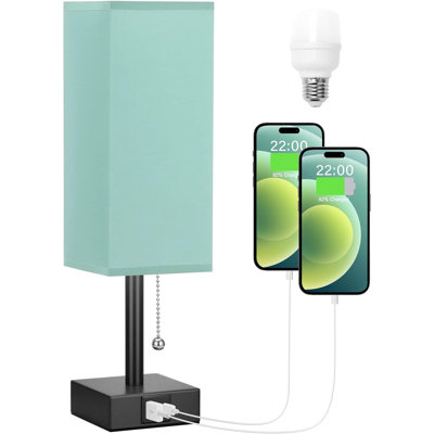 Lampe de table USB en métal