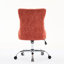 Chaise de bureau beige moderne en velours, réglable et pivotante, avec boutons fabriqués à la main, garniture cloutée décorative, structure élastique triple, bureau pivotant de style américain recouvert de tissu doré, boutons-132960759-132960764