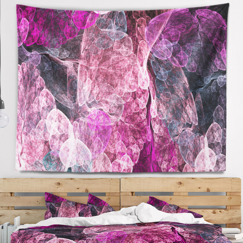 Tapisserie d’illustration de fractale abstraite, H 50 po x l 60 po