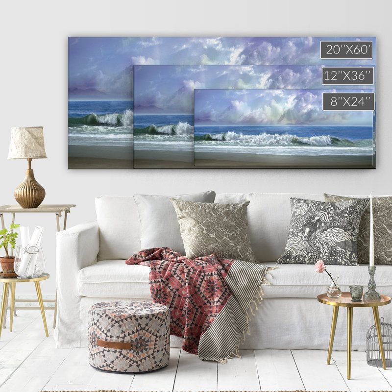 « Watching the Clouds » par Mike Calascribetta - Impression sur toile tendue, H 8 po x l 24 po