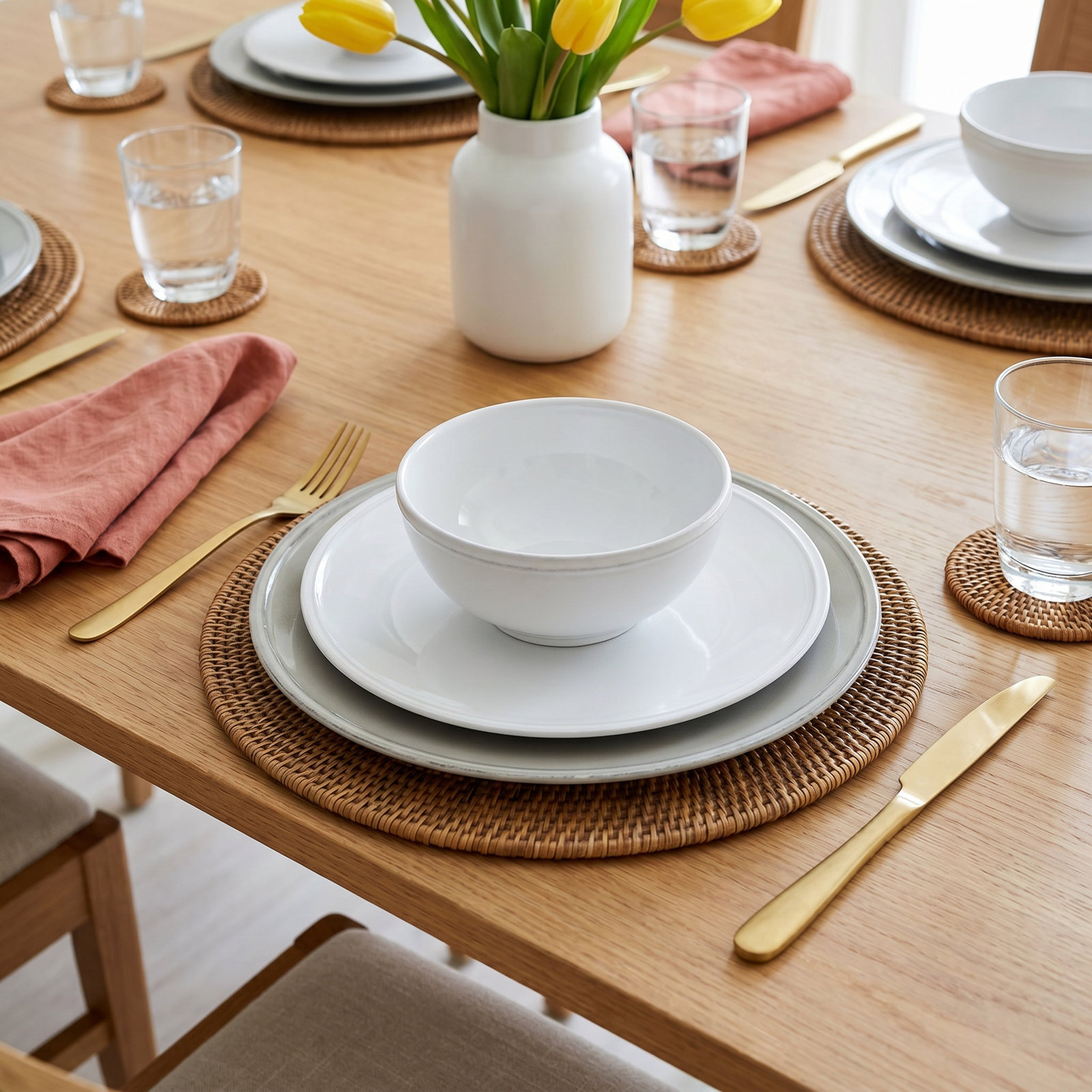 Friso 11" Dinner Plate, White