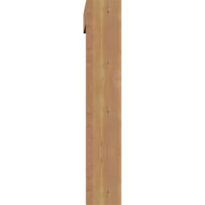 Thorton Block Bracket with Offset Brace, 5 1/2"W Western Red Cedar (Smooth), 32 x 28