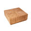 Table basse carrée en bois massif Modern Burlywood