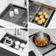 Évier de cuisine encastré à simple cuve 30 * 19 * 9 pouces en acier inoxydable de calibre 16, fonctionnalité de poste de travail, drainage en forme de X, patin pour utilisation silencieuse, paquet avec accessoires