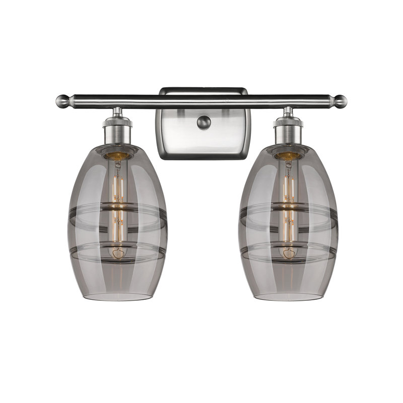 Bettylou 2 - Light Dimmable Vanity Light, Light Smoke, Brushed Satin Nickel